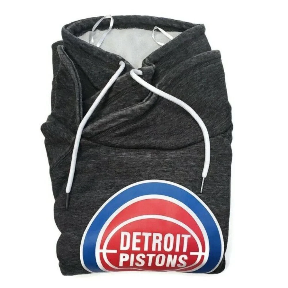 NBA Detroit Pistons Spiral Pullover Sweatshirt Women's Plus Sz 1X Charcoal Grey - Picture 6 of 6